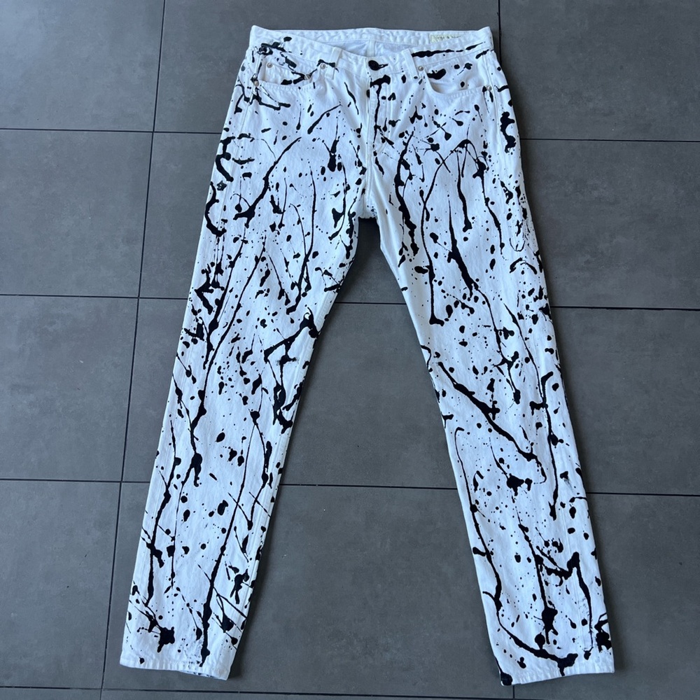 RAG & BONE PAINTED JEANS - Picture 1 of 5